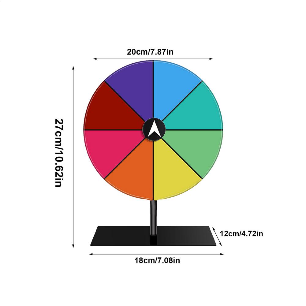 

Tabletop Prize Turntable Set with Erasable Pen Eraser Roulette Wheel for Pub Gatherings Promotional Activities Party Favors