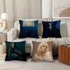 Singer B-Billie E-Eilish Hit Me Hard And Soft Pillow Case Office Cushions Suitable For Sofa Car Bedroom Decorative Cushion Cover