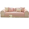 Cotton Pink Sofa Cushion for All Seasons, Non-slip Cushion, Simple Sofa Cover, Backrest Towel, Full Cover Cloth
