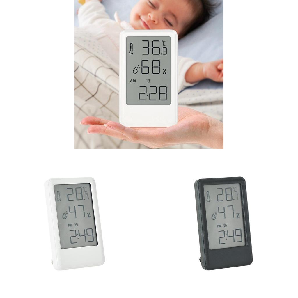 Childrens Lcd Digital Alarm Clock With Temperature Humidity Calendar For Kids Room Decor