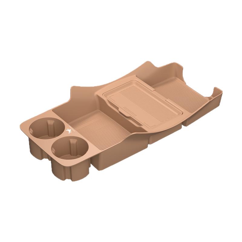 Fits 25 Jihu T5 Models: Non-Slip Silicone Lower Center Console Storage Box for Original Car Interior