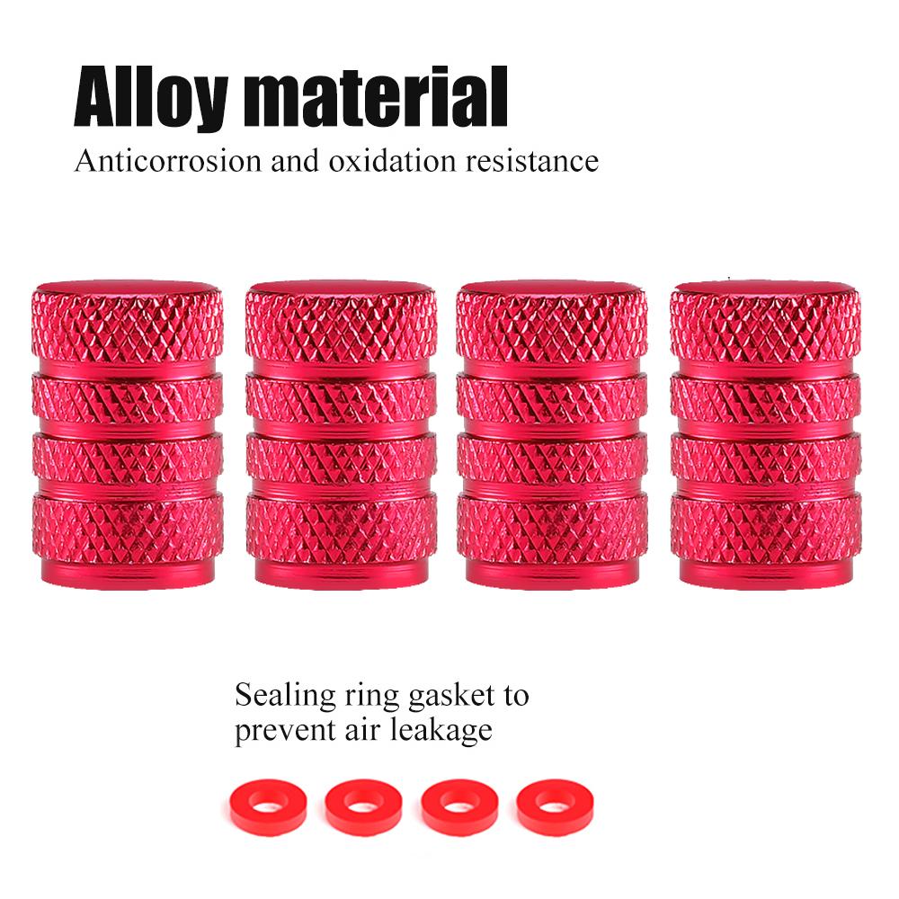Aluminum Tire Valve Caps, Dustproof Caps, Universal Stem Covers For Cars, Bike And Bicycle, Trucks, Motorcycles Airtight Seal