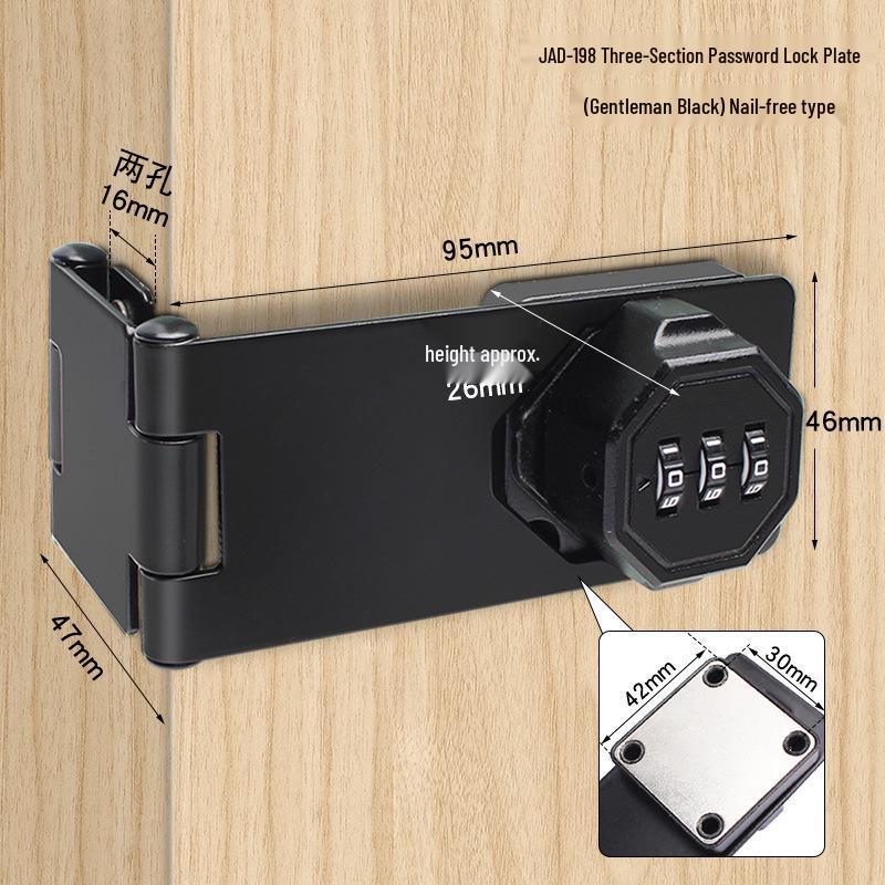 Three-Digit Multi-Purpose Mechanical Password Lock for Cabinets and Drawers