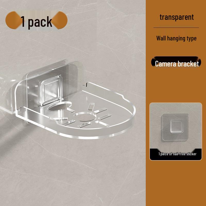 No-Drill Adhesive Wall-Mounted Shelf & Flower Pot Holder