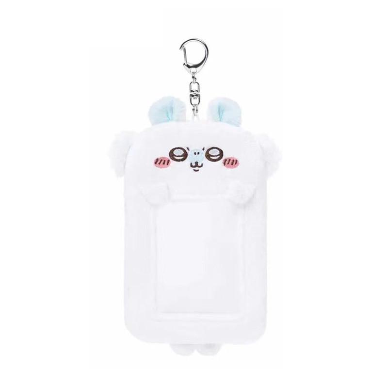 Adorable Plush Animal Card Holder With Soft Pp Cotton Filling For Cute Keychain