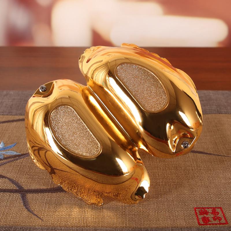 Swan Fruit Plate Creative Metal Party Food Jewelry Trays  Candy Snack Nut Two Kinds of Divided Plates.