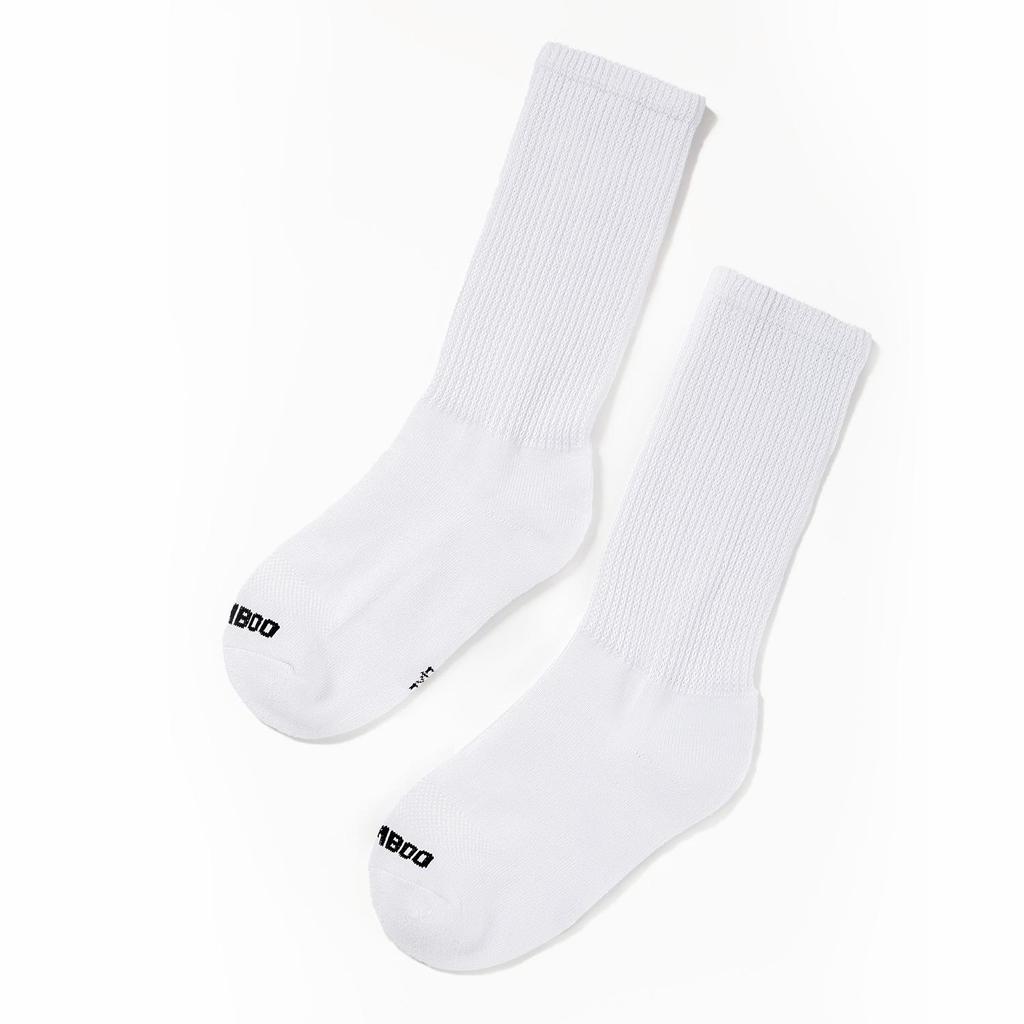 Bamboo Fiber Plus Size, Non-binding Mid-calf Socks for Elderly Men & Women