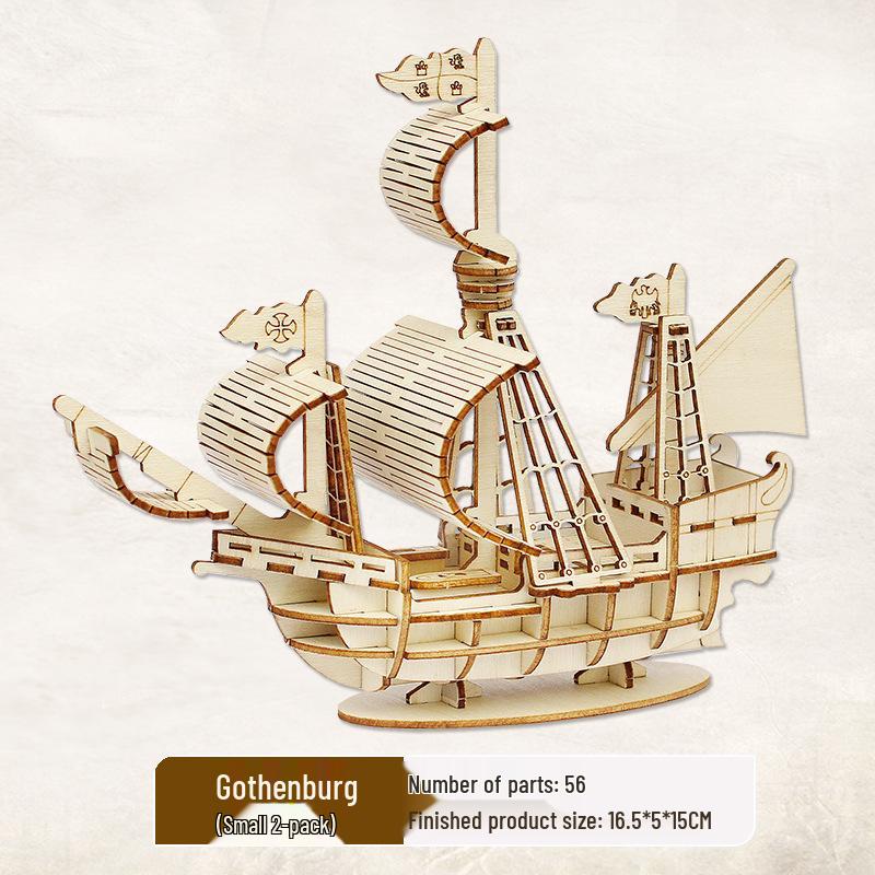 3D Holzpuzzle Modellspielzeug für Kinder ab 6 Jahren - Handgefertigtes Lernspielzeug