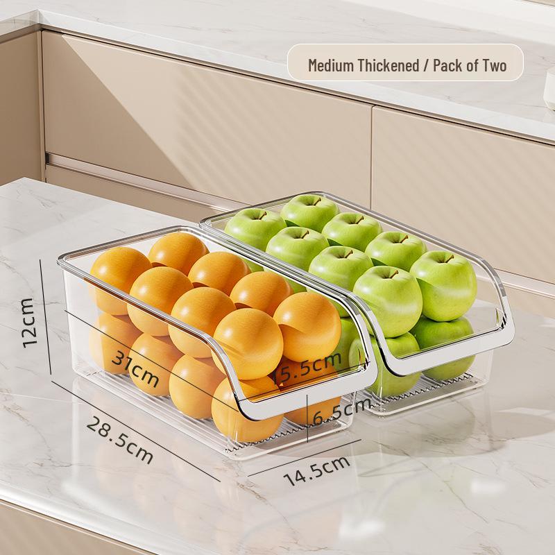 Transparent Egg Rack & Fresh-Keeping Refrigerator Drawer Box