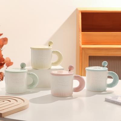 Simple Couple Mug High Value Ceramic Cup Household Water Cup Valentine's Day Souvenir Coffee Cup Fresh