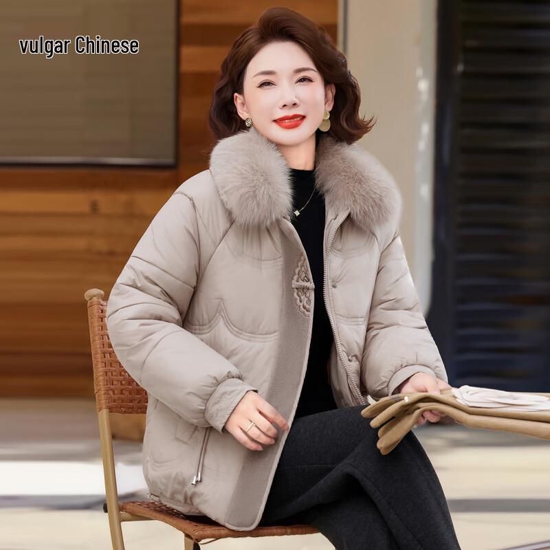 Women s Fleece-Lined Padded Winter Jacket 3XL