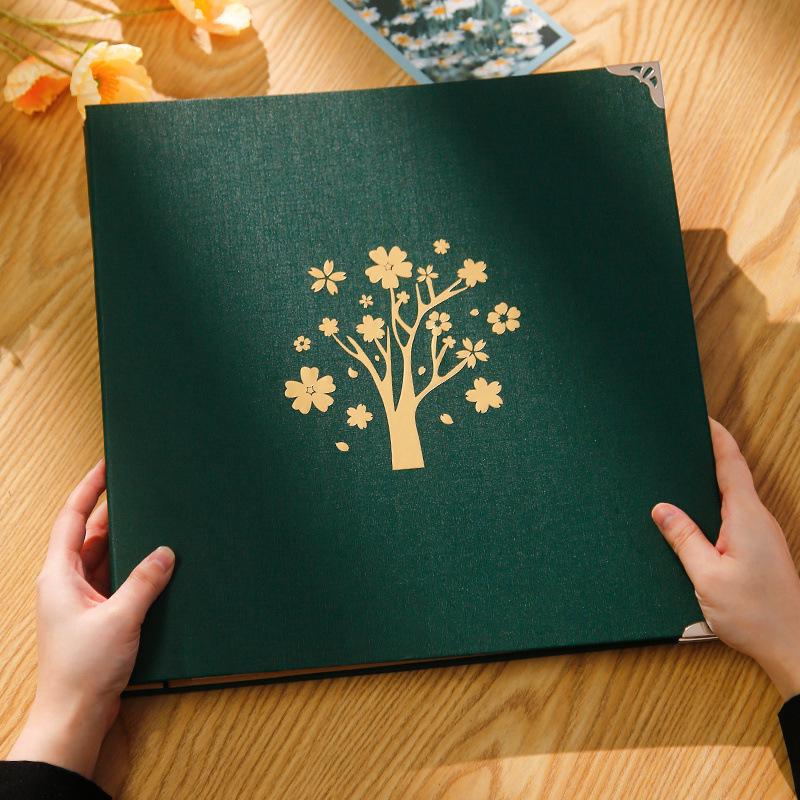 Álbum de Fotos Autoadhesivo Hecho a Mano de Gran Capacidad para Recuerdos Familiares y de Bebé