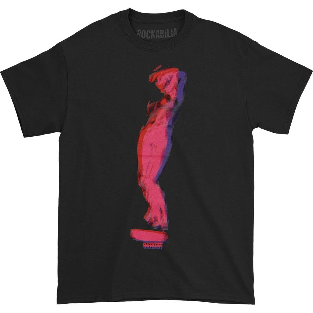 Men's Ratatat Statue Tee Slim Fit T-Shirt Mens Womens Tees Top Black