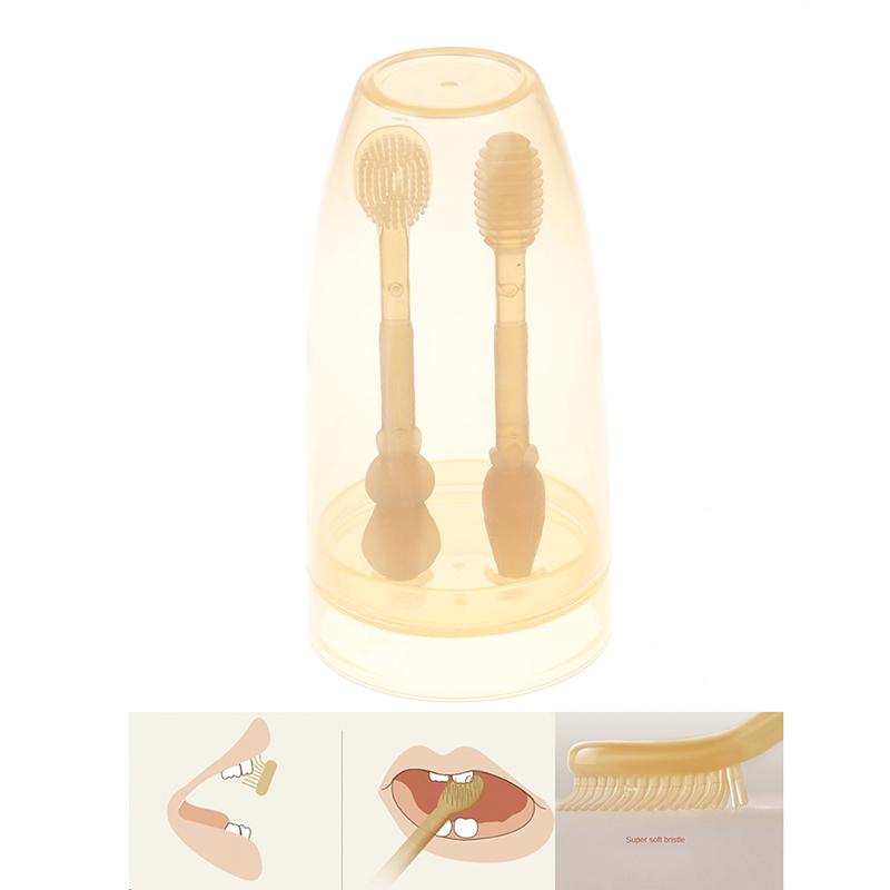 Silicone Infant Breast Toothbrush 0-1.5 Years Old Newborn Baby Tongue Oral Clean