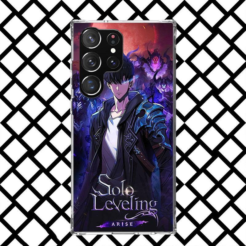 Anime S-Solos L-Levelings Handyhülle für Samsung Galaxy S26 S25 Edge S24 S23 Ultra S22 Plus S21 FE S20 + Weiche Hülle Druck Fundas