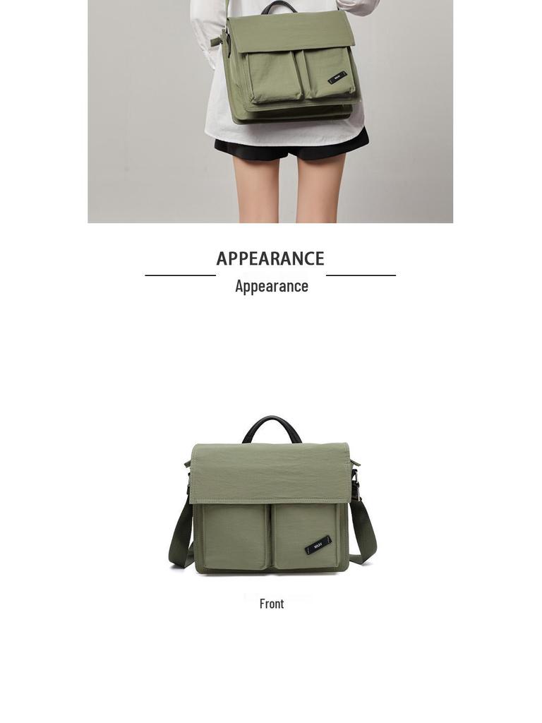 Women's 11-Inch Lightweight Messenger Bag: Small Crossbody & Shoulder Handbag, Laptop Briefcase, Multifunctional Commuting Niche.