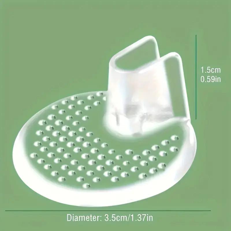 2/1 STÜCK Silikon Klebrige Zehenstegsandalen Vorfußpolster Zehenstegsandalen, Sandalen Rutschfest Massage Vordere Halbpolster Sandalen Vorfußpolster