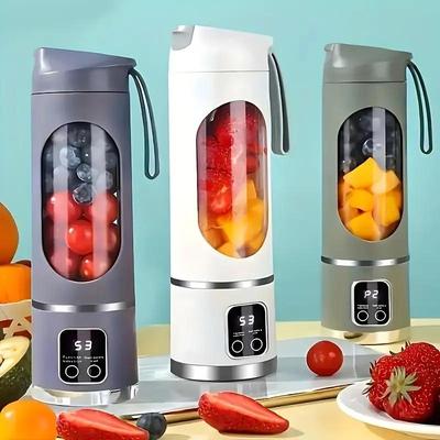 Digitaler Multimode Entsafter Mixer - Intelligentes LED-Display, 450ml Diätfreundlich, USB-wiederaufladbar, Kompakt & Tragbar