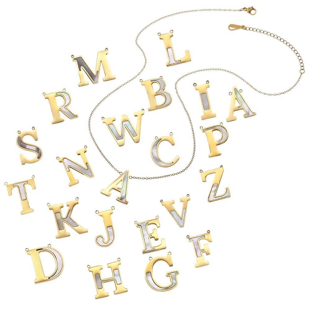 English Letter English Letter Necklace Combination Name Couple Clavicle Chain  Unisex
