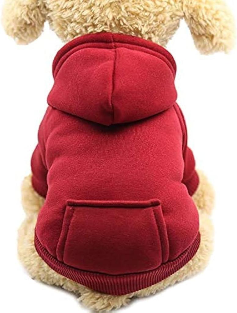 Pet Dog Cold Weather Jacket with Pockets Winter Dog Hoodie Warm Puppy Clothes for Large and Small Dogs Chihuahua Clothing, Sweet Gift for Cute Pets