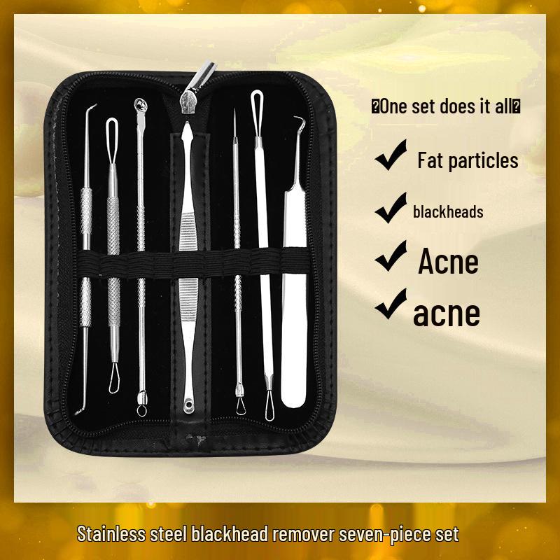 Stainless Steel Blackhead Remover & Acne Needle Kit