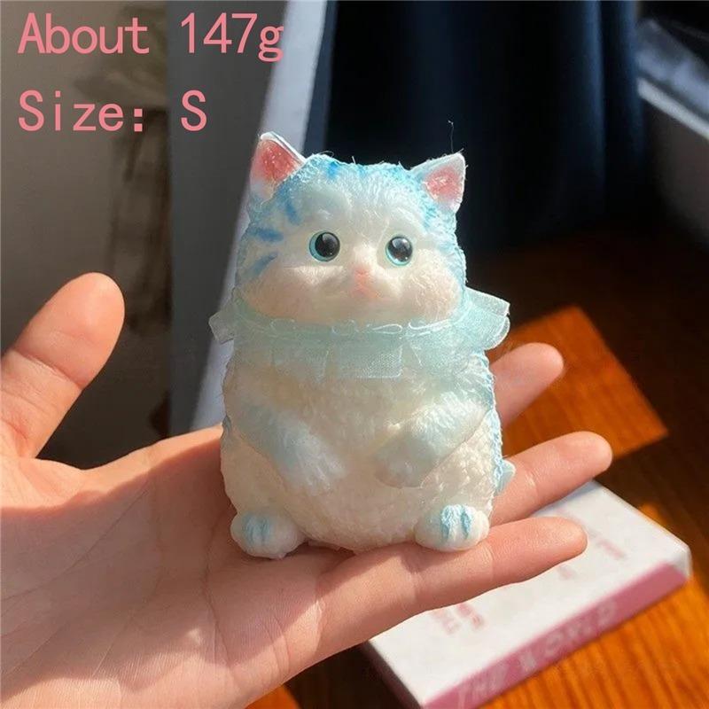 Animal Kawaii Plush Angel Cat Relieve Anxiety Toy Soft Slow Rising Squeeze Desktop Ornamen Fidget Sensory Toy For Kid Adult Gift