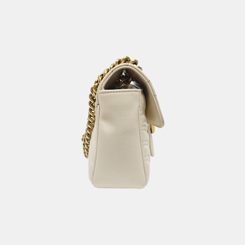 [Pre-Owned] Gucci GG Marmont Matelassé Mini Bag 'White' - Very Good #1X5VKQF