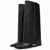 High Heels Fad Women High Boots Leather Pointed Toe Designer Shoes 2025 Trend New Brand Pumps Goth Winter Motorcycle Botas Mujer