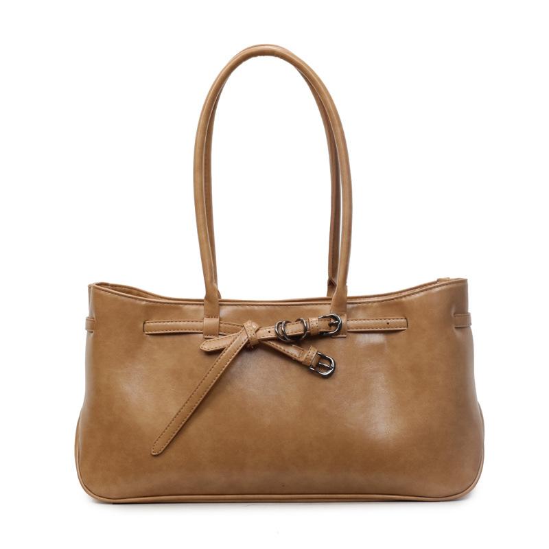 

Нишевая дизайнерская сумка-тоут, ретро матовая замшевая, с пряжкой на ремне, повседневная, в стиле кэжуал, для поездок на работу, сумка подмышку