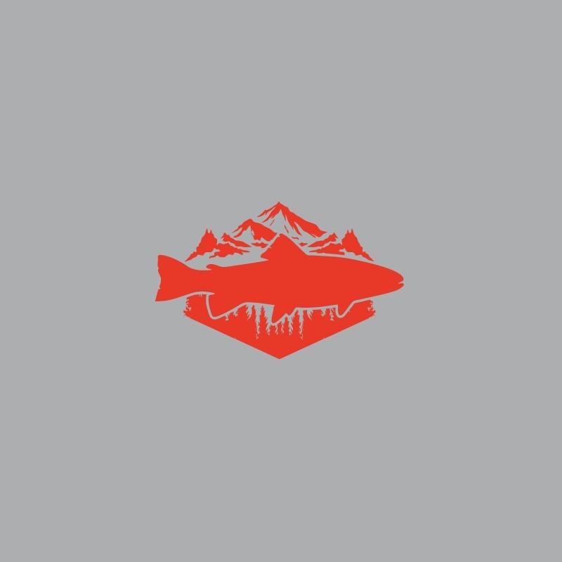 Fishing enthusiasts car stickers, the fusion of forest and fish, car window, door rear glass, RV pickup decorative stickers