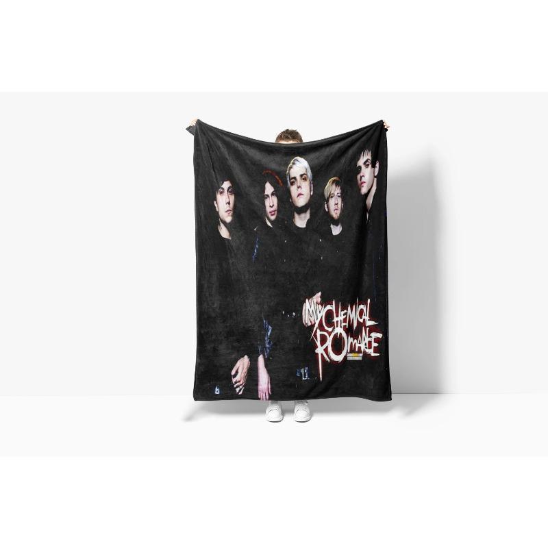 My C-Chemical R-Romance Band Blanket Flannel Soft Kid's Baby Throw Blanket,for Bedroom Living Room Sofa Bed Car, Brithday Gift