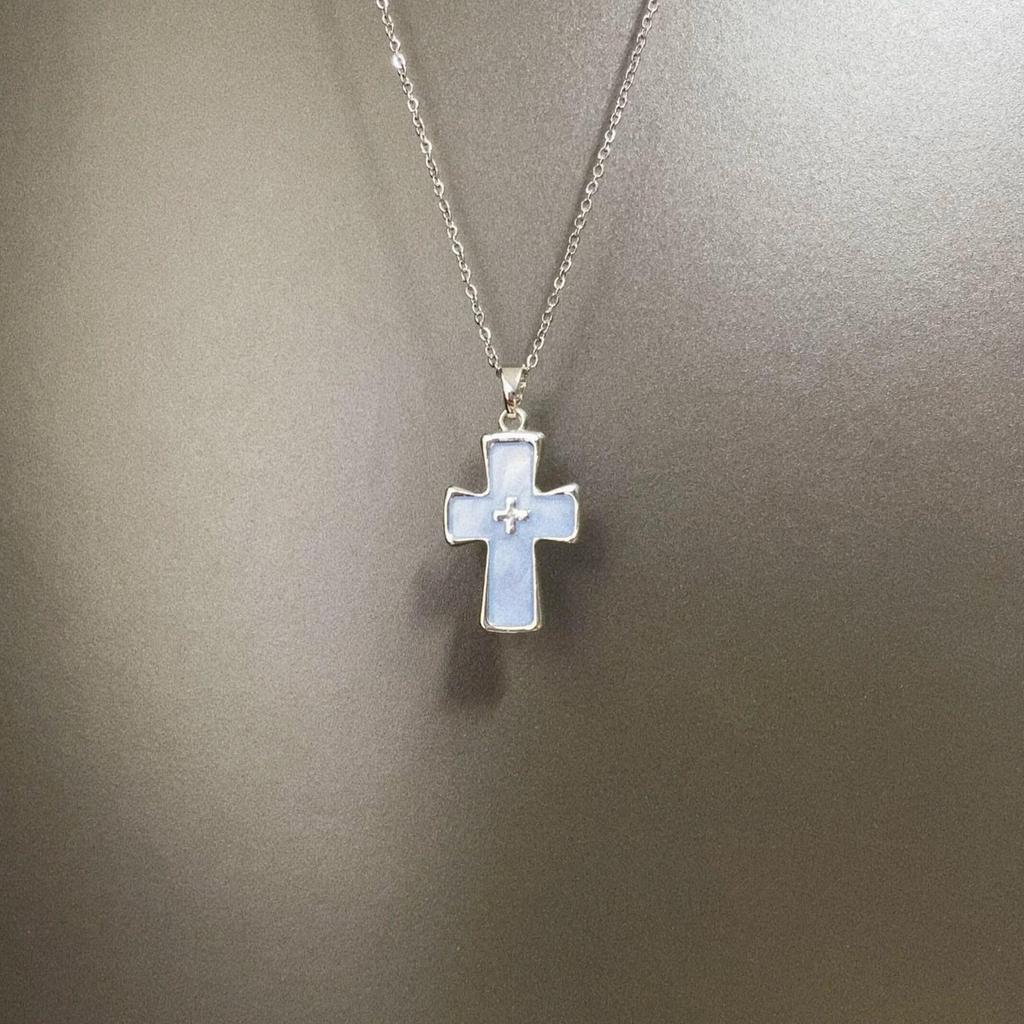 2025 Retro Dark Gothic Cross Necklace for Women - High-End Y2K Fashion Clavicle Chain