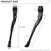 RIDERACE Bicycle Kickstand Adjustable Aluminum Alloy MTB Mountain Bike Stay Side Rear Parking Rack Road Cycling Kick Stand