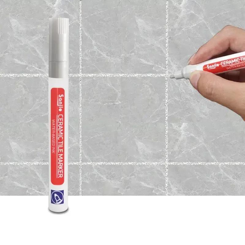 12 Farben Weiß Wasserdichter Fliesenmarker Fugenstift Wandnahtstift Für Fliesen Boden Badezimmer Dekontamination Fugenreparatur Werkzeuge