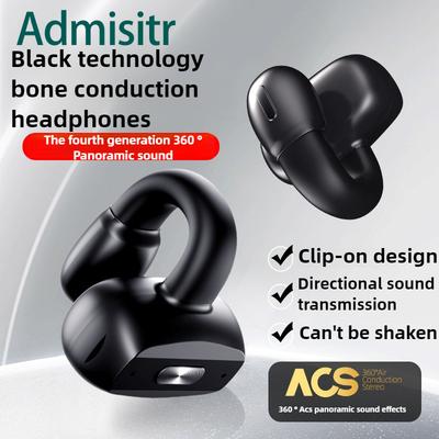 Neu Bluetooth-Kopfhörer Clip-on Knochenleitung Sport-Kopfhörer Drahtlose Kopfhörer
