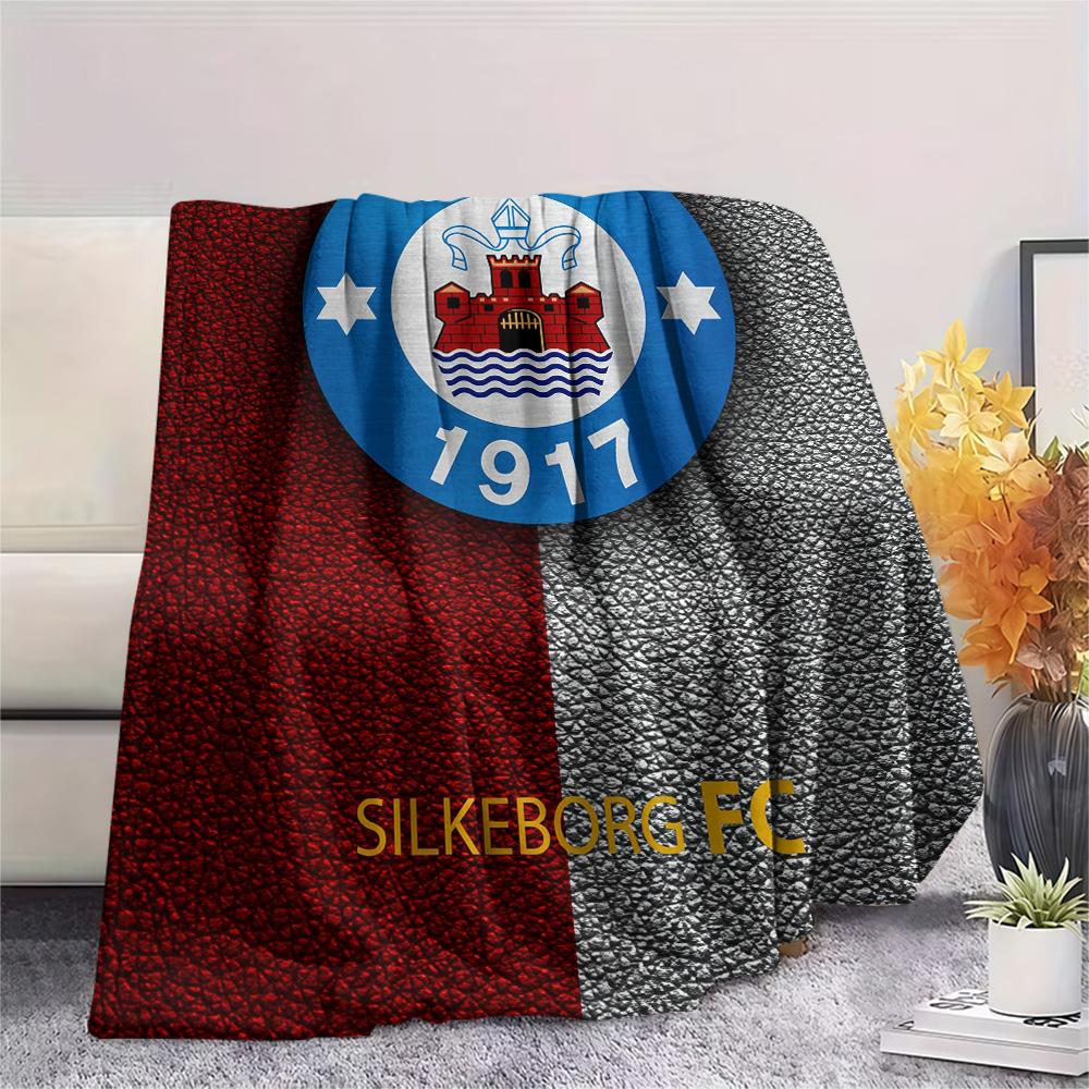 Silkeborg Sports Association  Print Flannel Blanket, High quality Comfortable for All Seasons, Home Decor, Warmth and Comfort