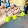 Tennis Metal Delightful Racket Keychain Fashionable Gift For Holidays Festivities And