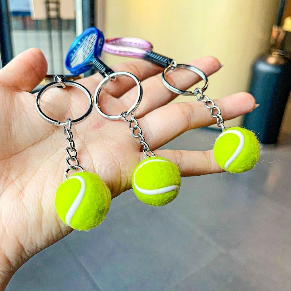 Tennis Metal Delightful Racket Keychain Fashionable Gift For Holidays Festivities And