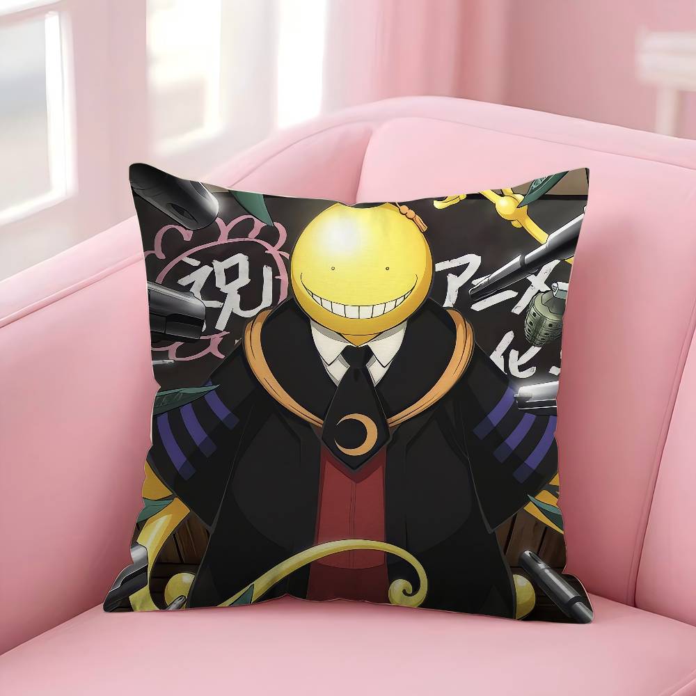 A-Assassination Classroom Anime Pillow Case For Sofa Decor Car Office Room Printing Cushion Cover Decorations And Protector
