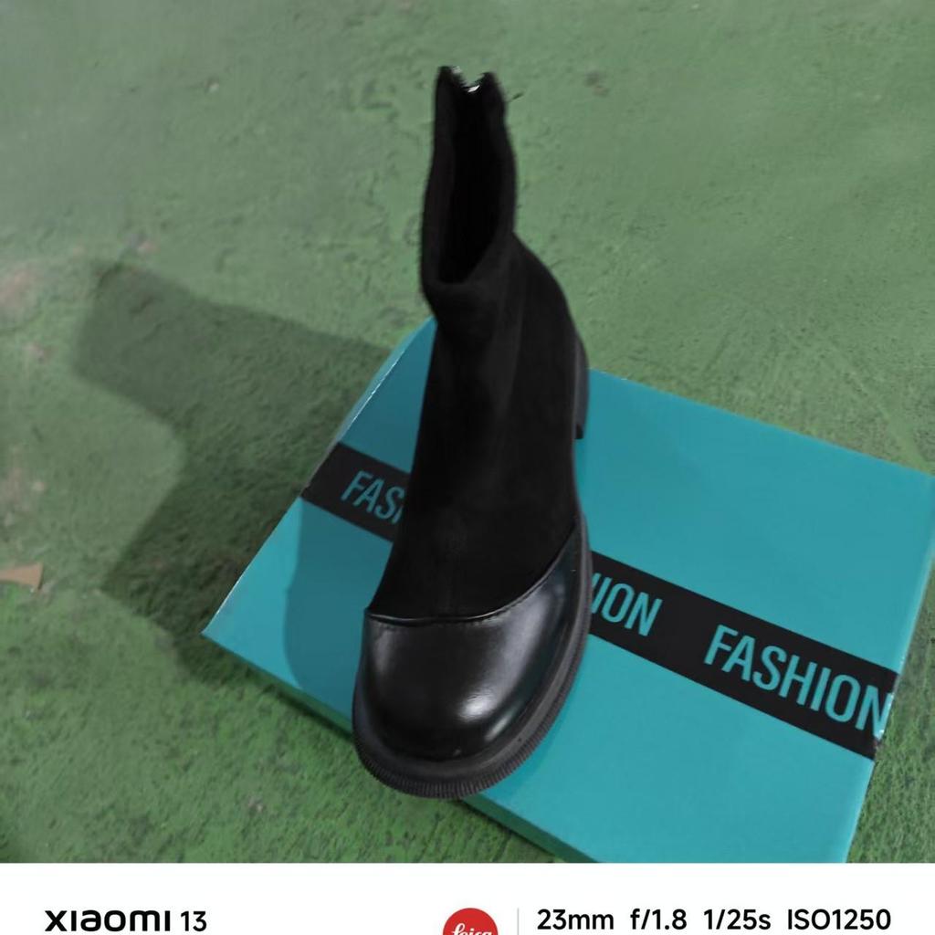 Women's Thick Sole Height-Boosting Elastic Ankle Boots - 2025 Autumn/Winter Petite Fashion