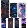 Case de Celular Fashion Art Sunset Glow Painting Para Google Pixel 10 9 8 7 6 Pro XL 9A 8A 6A 7A 5G Capa Preta de TPU Macio à Prova de Choque