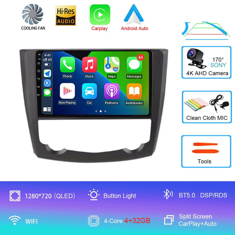 Für Renault Kadjar 2015 2016 2017 2018 2019 9 Zoll Android 14 Auto BT Radio Multimedia Video Player Navigation GPS 2 Din Kein DVD