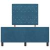 Box Spring Bed with Headboard Dark Blue 120 x 200 cm Velvet