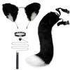 New! High Quality For Props Cat Fox Plush Tails Role Play Halloween Partyaccessories Anime Animal Tail Cosplay Costumes