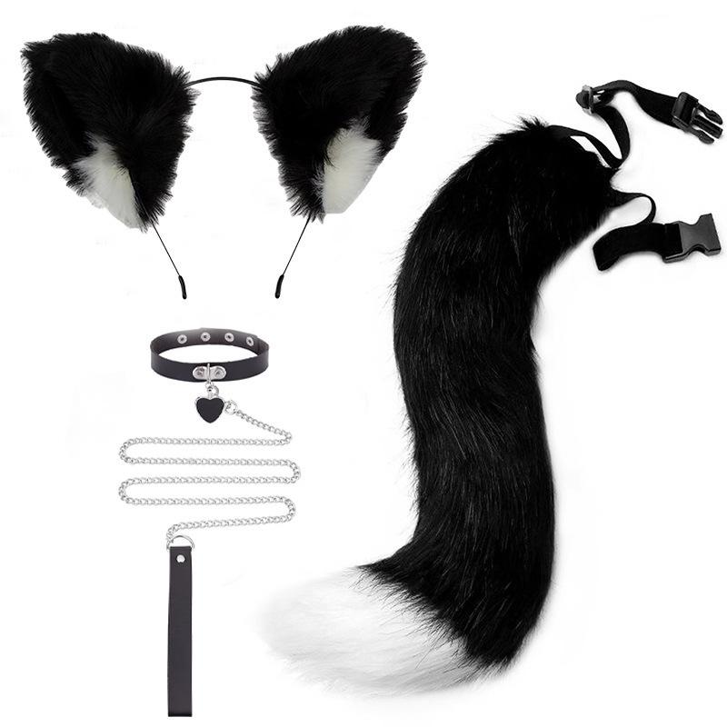 New! High Quality For Props Cat Fox Plush Tails Role Play Halloween Partyaccessories Anime Animal Tail Cosplay Costumes