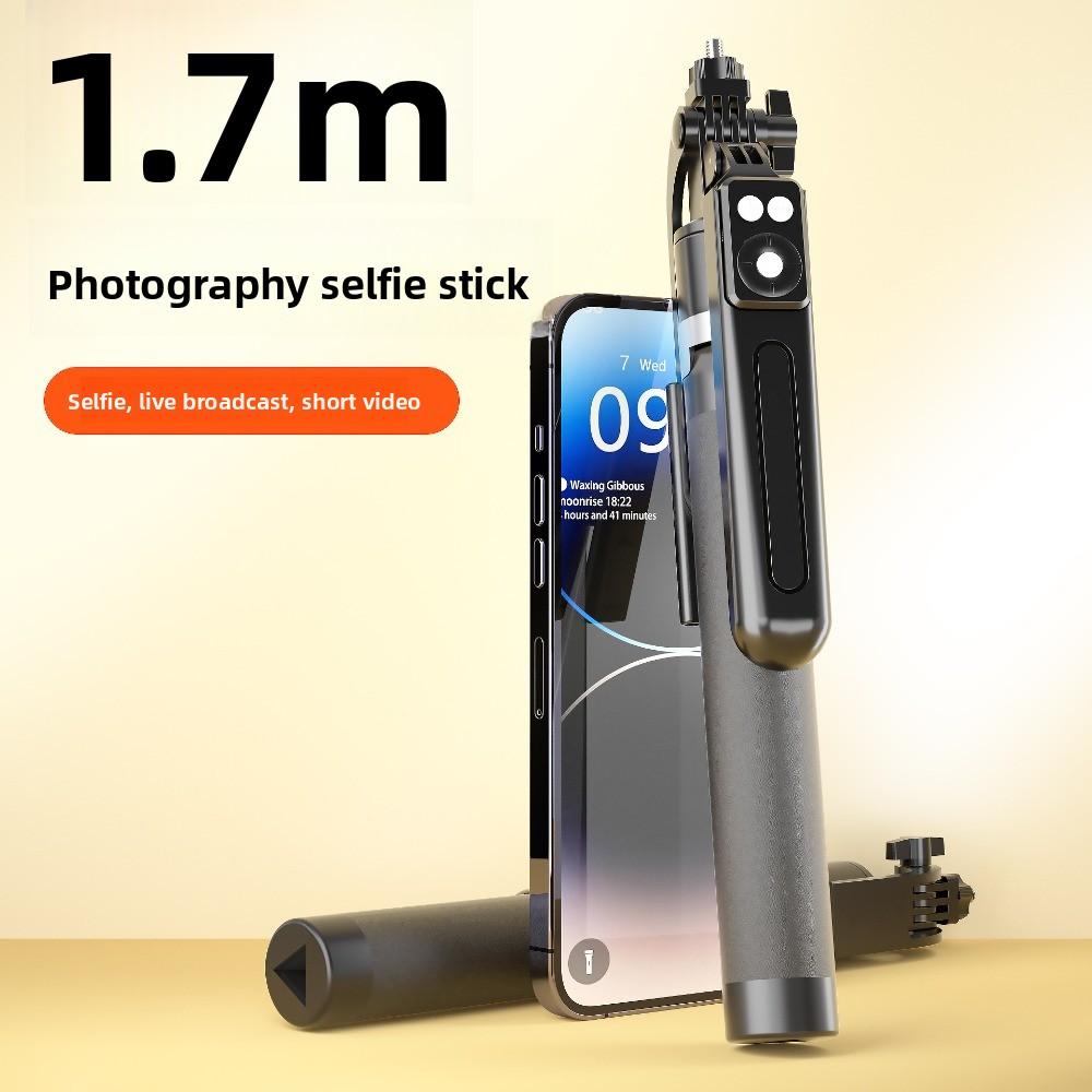 With LED Lamp Bluetooth Selfie Stick Tripod Selfie Stick Stand  Phone Accessories