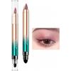 TIngphe 2 In 1 Dual Ended Eyeshadow   Highlighter Stick Rose Brown 409 