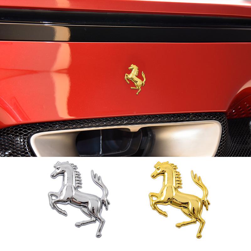 3D Metall Autoaufkleber & Pferdeaufkleber für Karosserie, Seiten und Heck