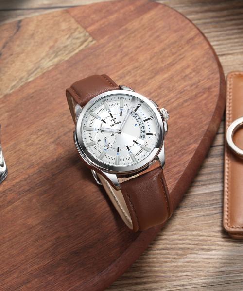 [TORSO] TORSO Classical Multi Watch Leather Men s Watch T47L-SSBR FREE