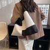 Patchwork Canvas Bag Women Shoulder Bag